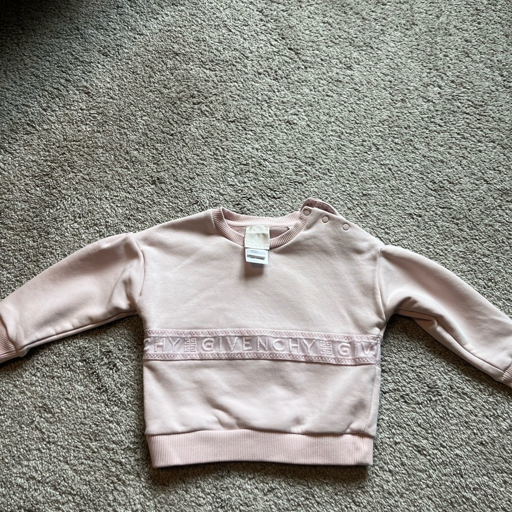 Givenchy Soft Pink Girls Sweatshirt 18mos